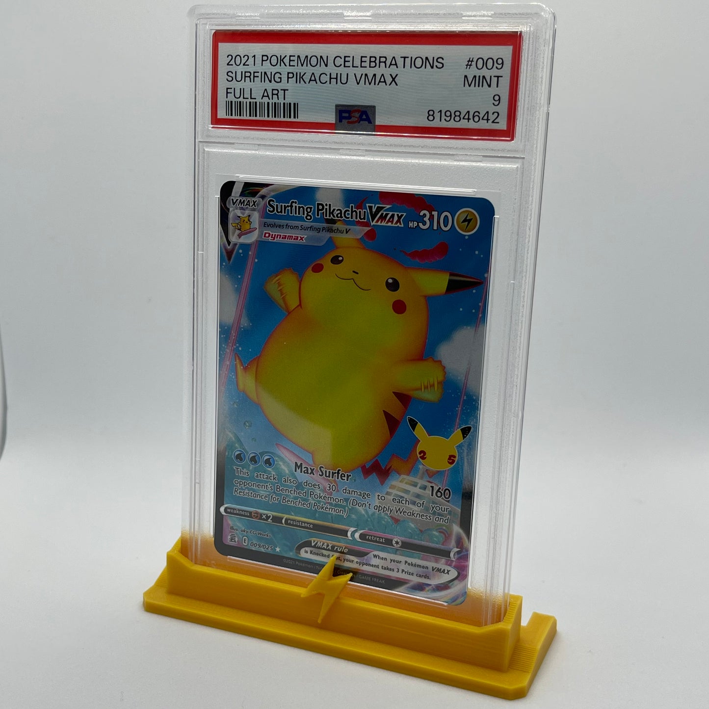 PSA Graded Card Stand Pokemon Types Themed