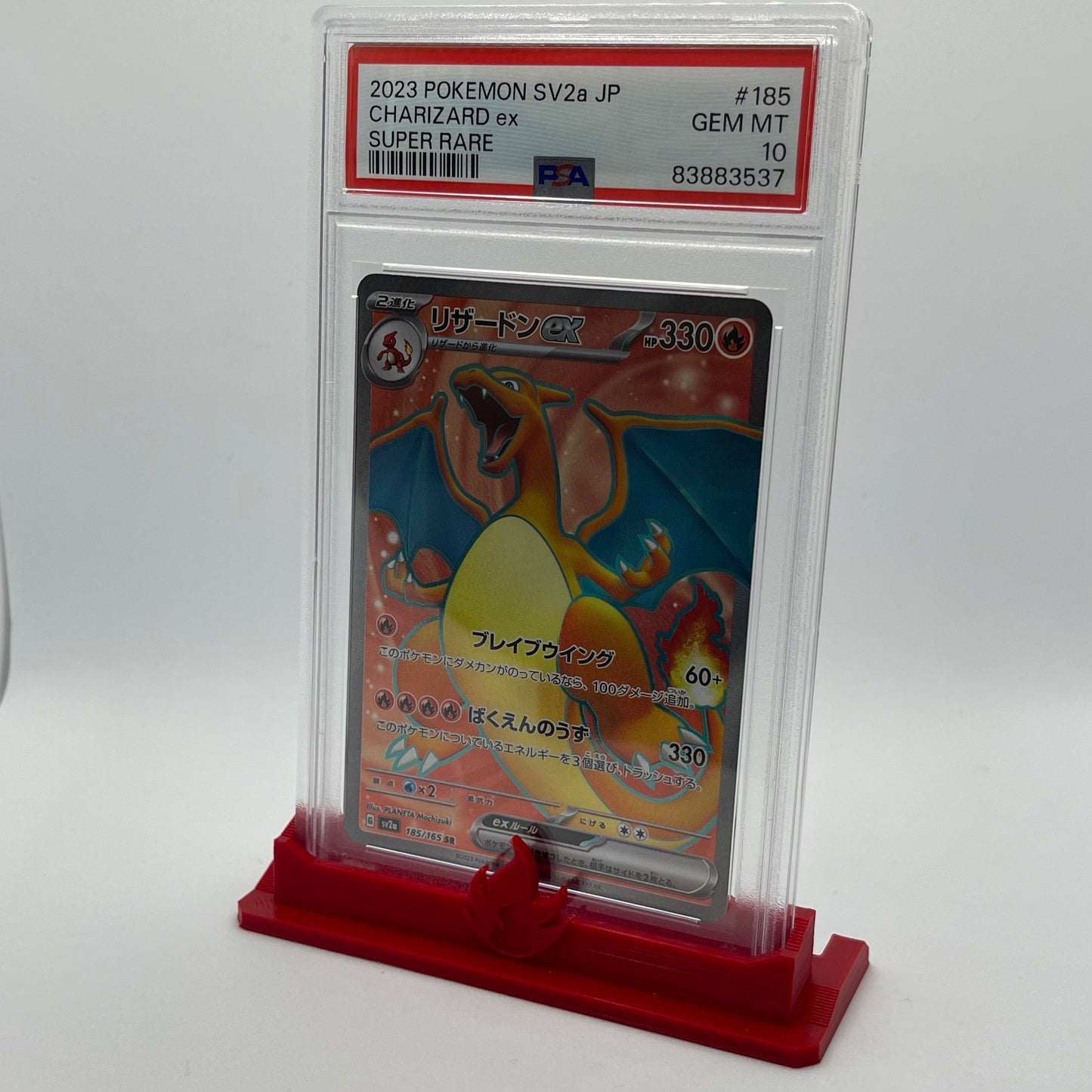 PSA Graded Card Stand Pokemon Types Themed