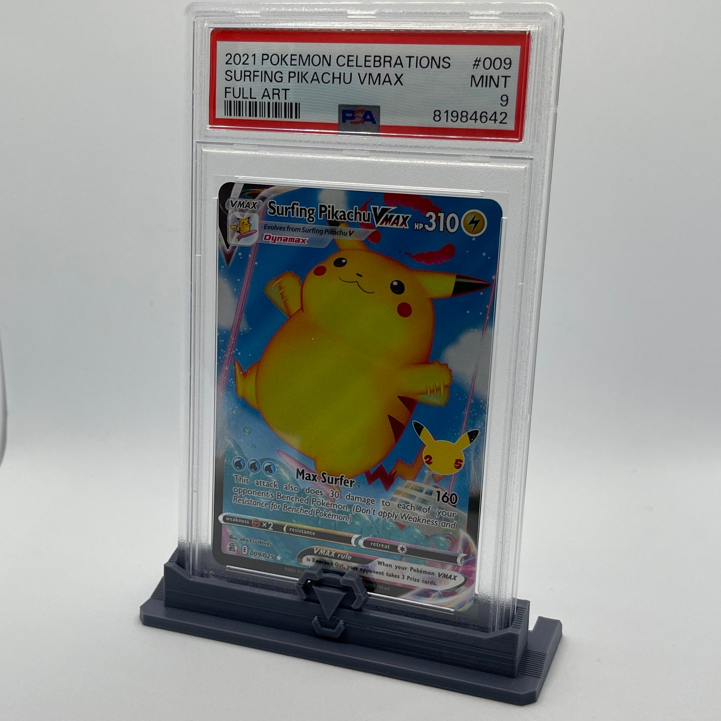 PSA Graded Card Stand Pokemon Types Themed