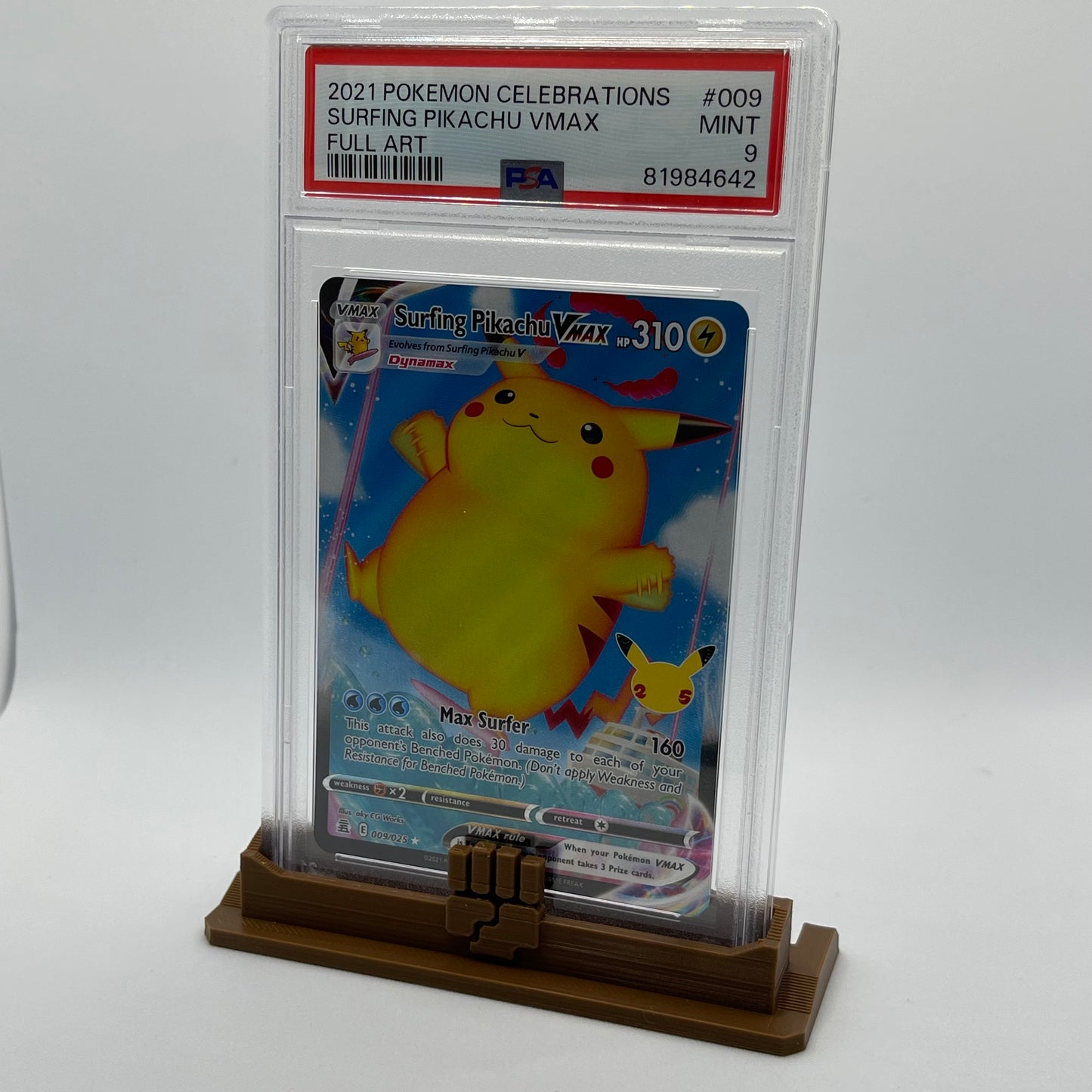 PSA Graded Card Stand Pokemon Types Themed