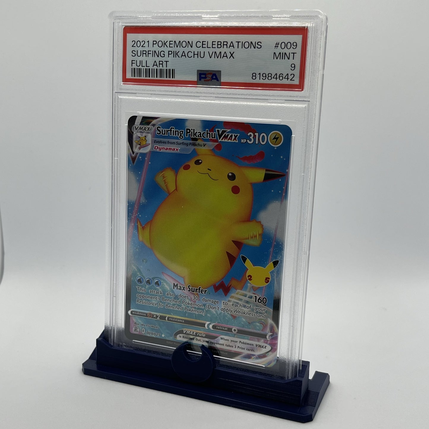 PSA Graded Card Stand Pokemon Types Themed