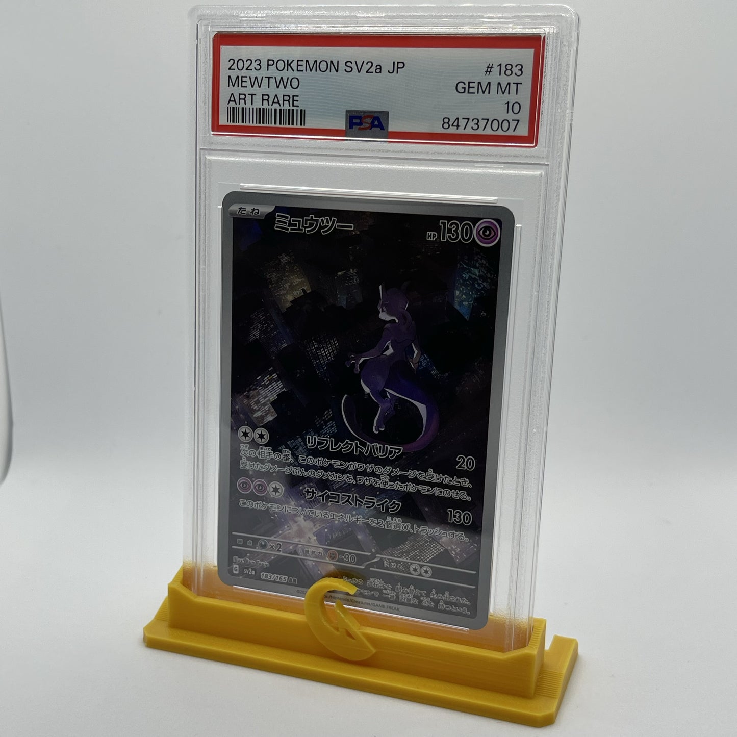 PSA Graded Card Stand Pokemon Types Themed
