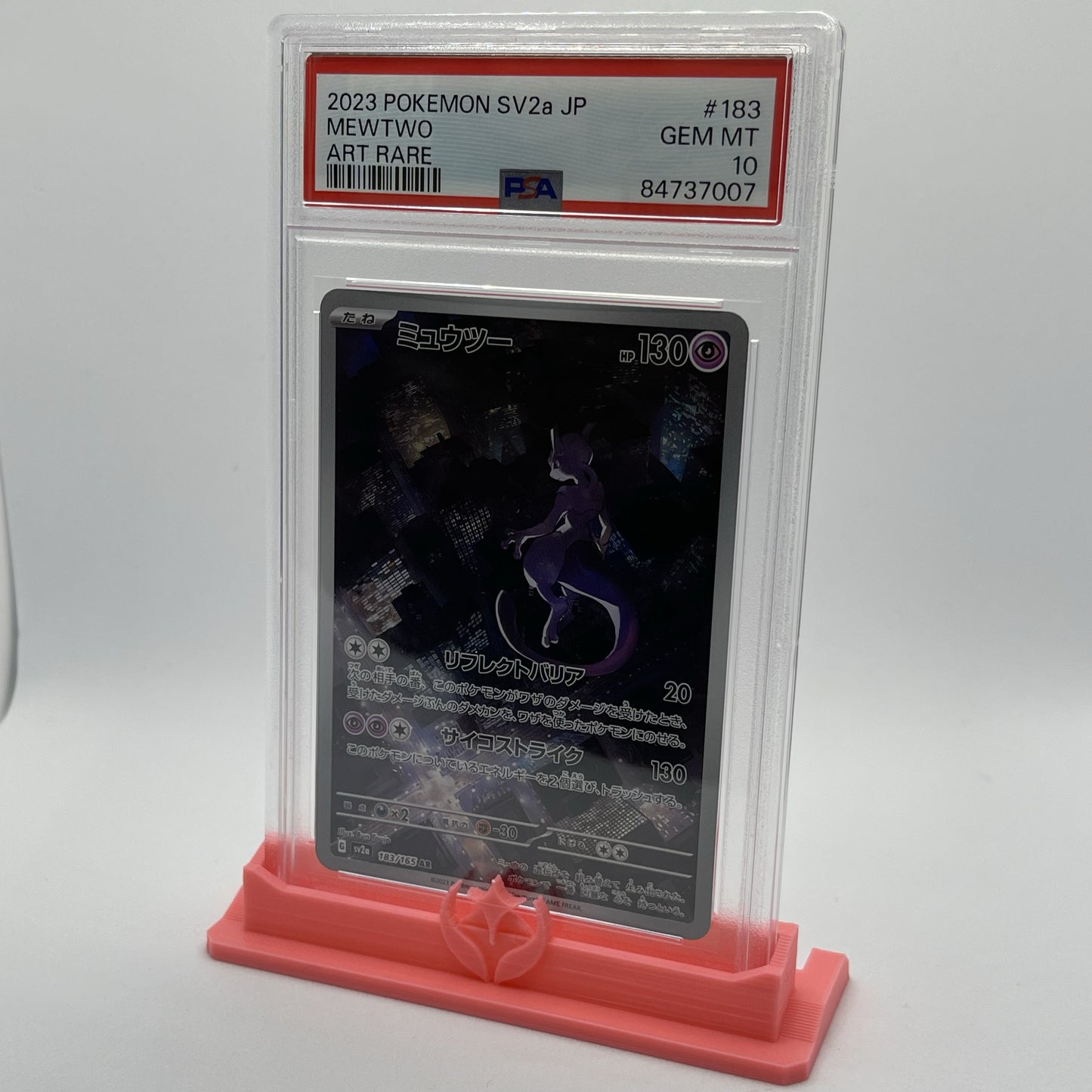 PSA Graded Card Stand Pokemon Types Themed