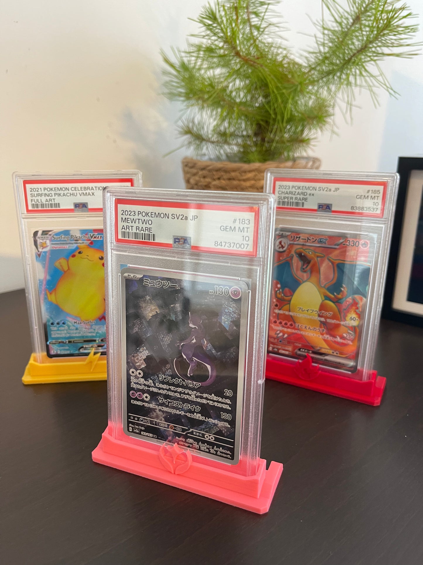 PSA Graded Card Stand Pokemon Types Themed