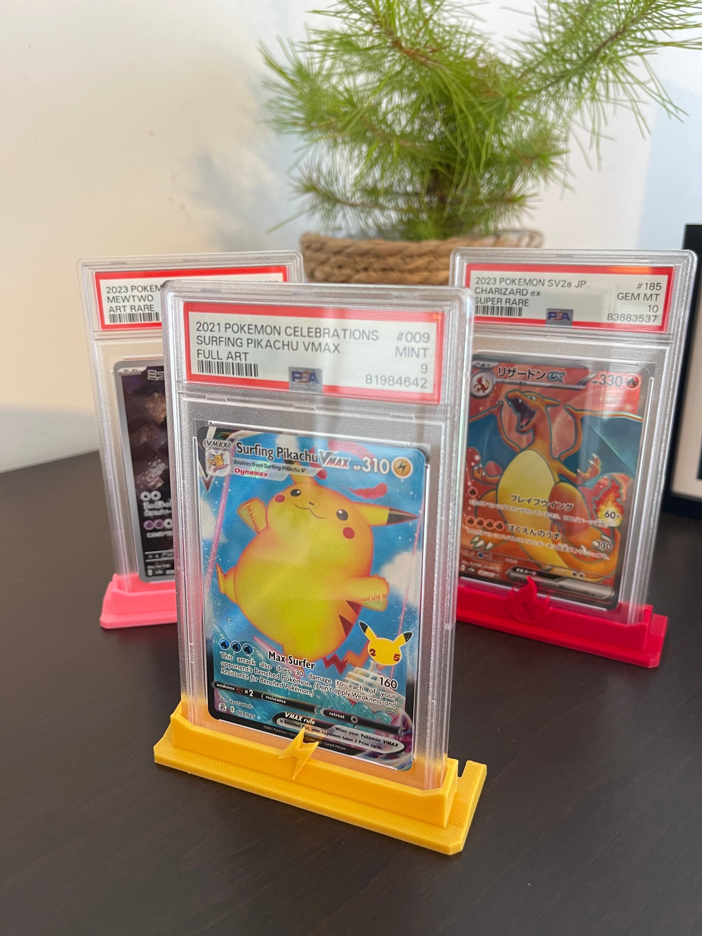 PSA Graded Card Stand Pokemon Types Themed