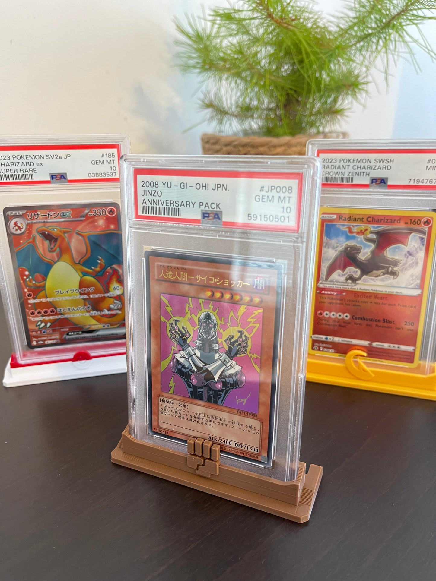 PSA Graded Card Stand Pokemon Types Themed