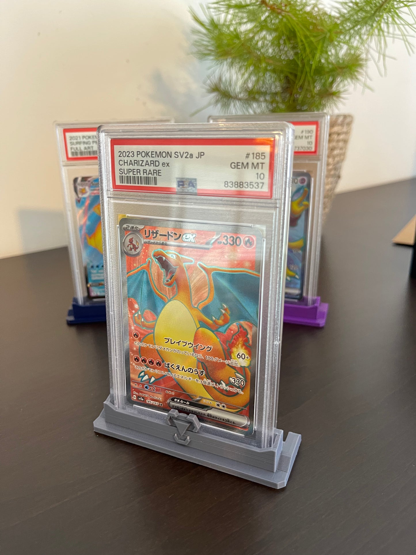 PSA Graded Card Stand Pokemon Types Themed