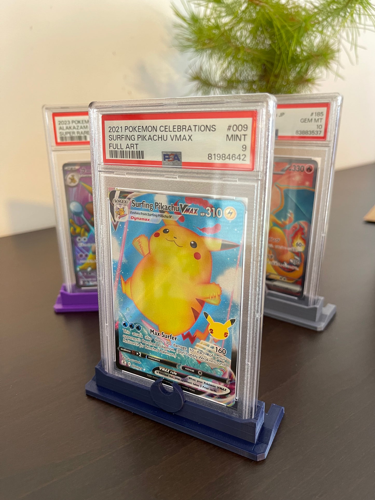 PSA Graded Card Stand Pokemon Types Themed