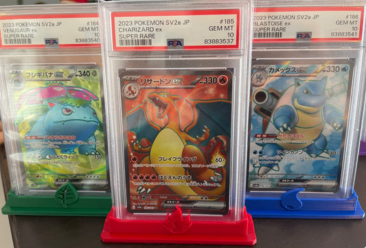 PSA Graded Card Stand Pokemon Types Themed