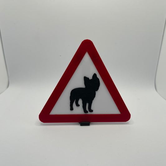 Yorkshire Terrier Dog Caution Warning Sign