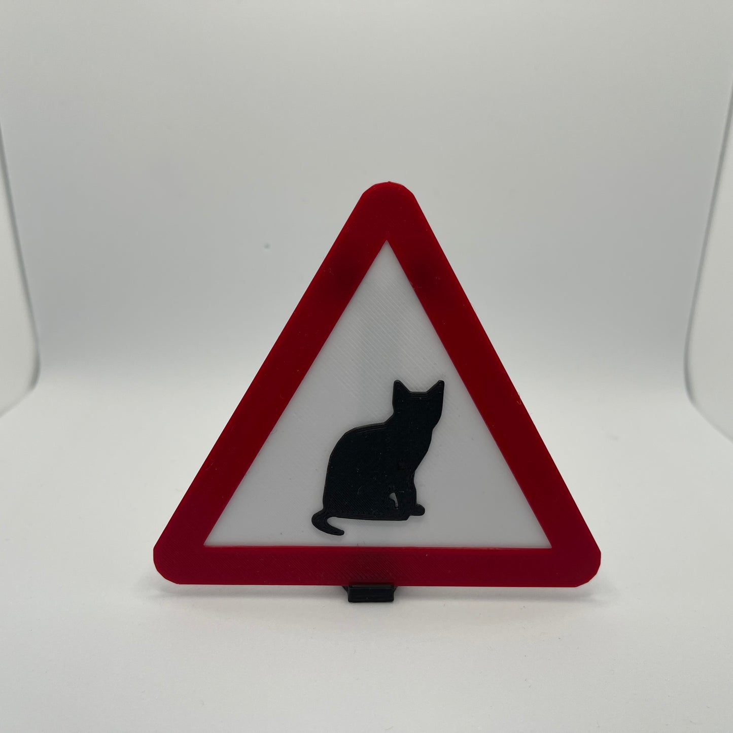 Cat Caution Warning Sign