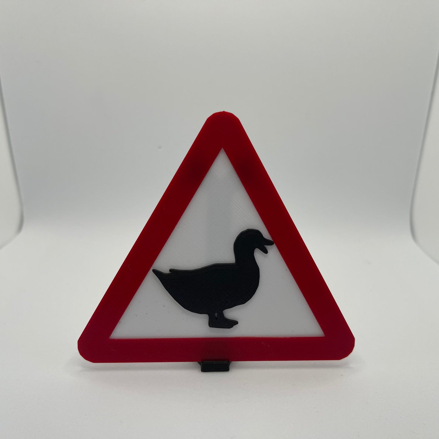 Duck Caution Warning Sign