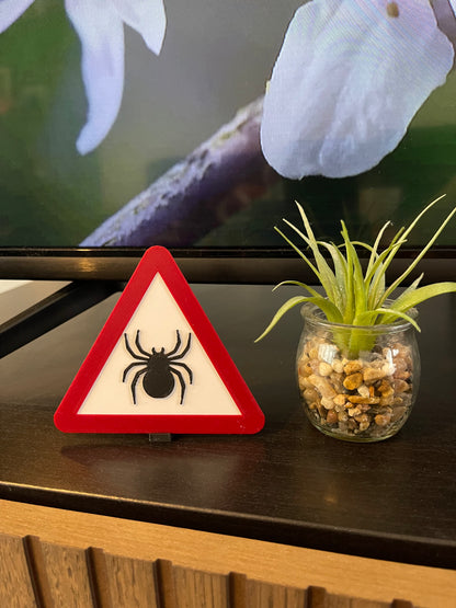 Spider Caution Warning Sign