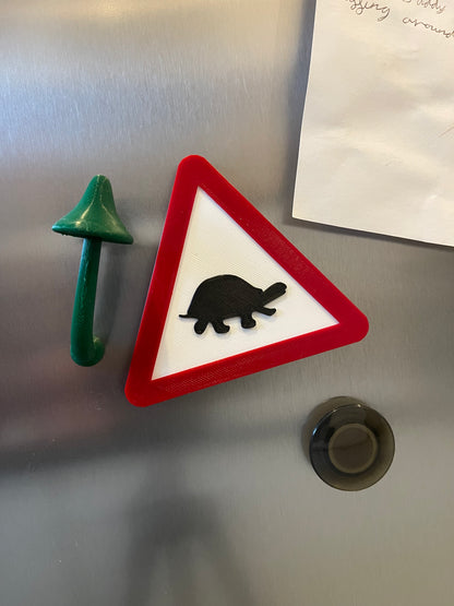 Tortoise Caution Warning Sign