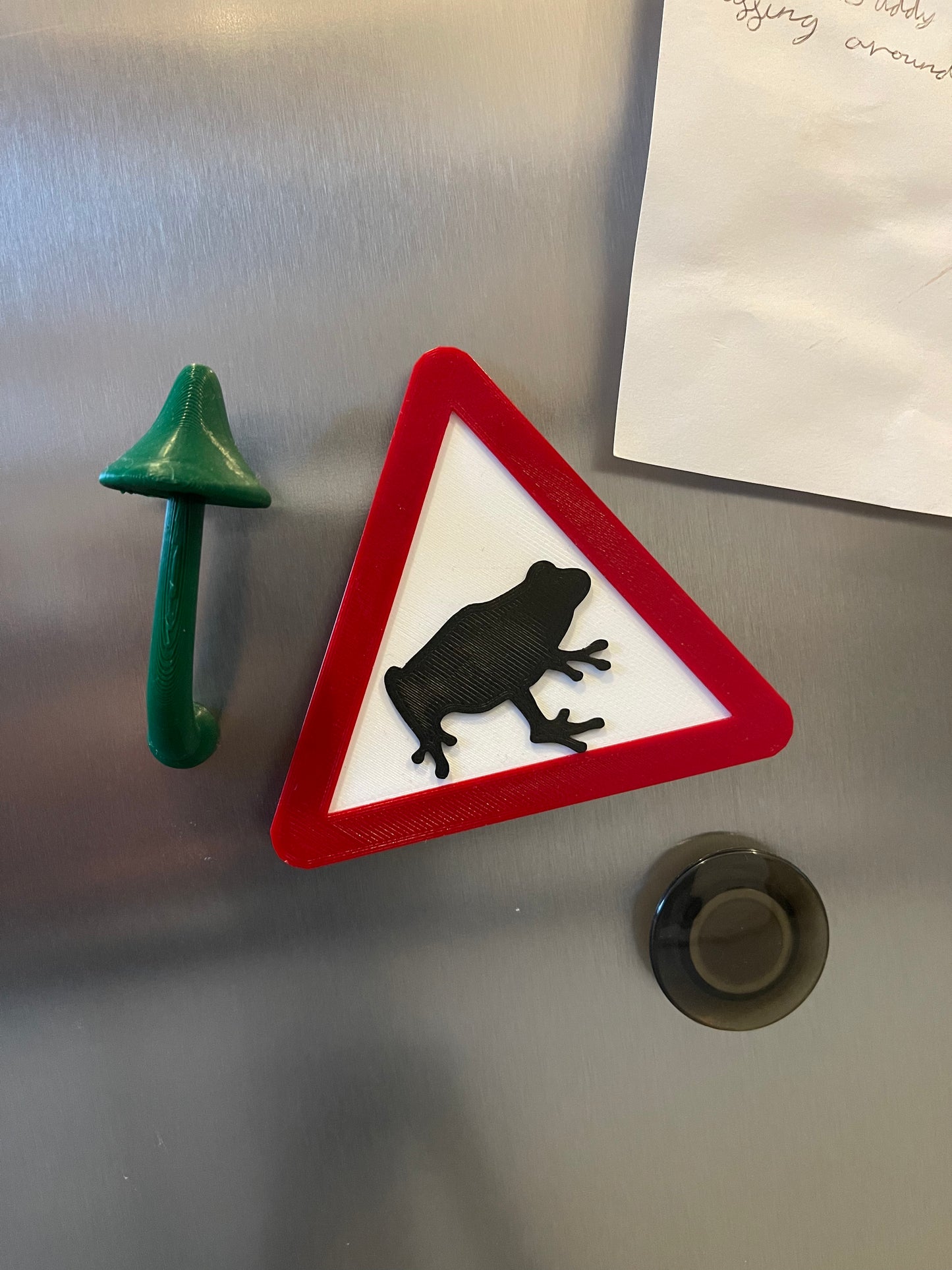 Frog Caution Warning Sign