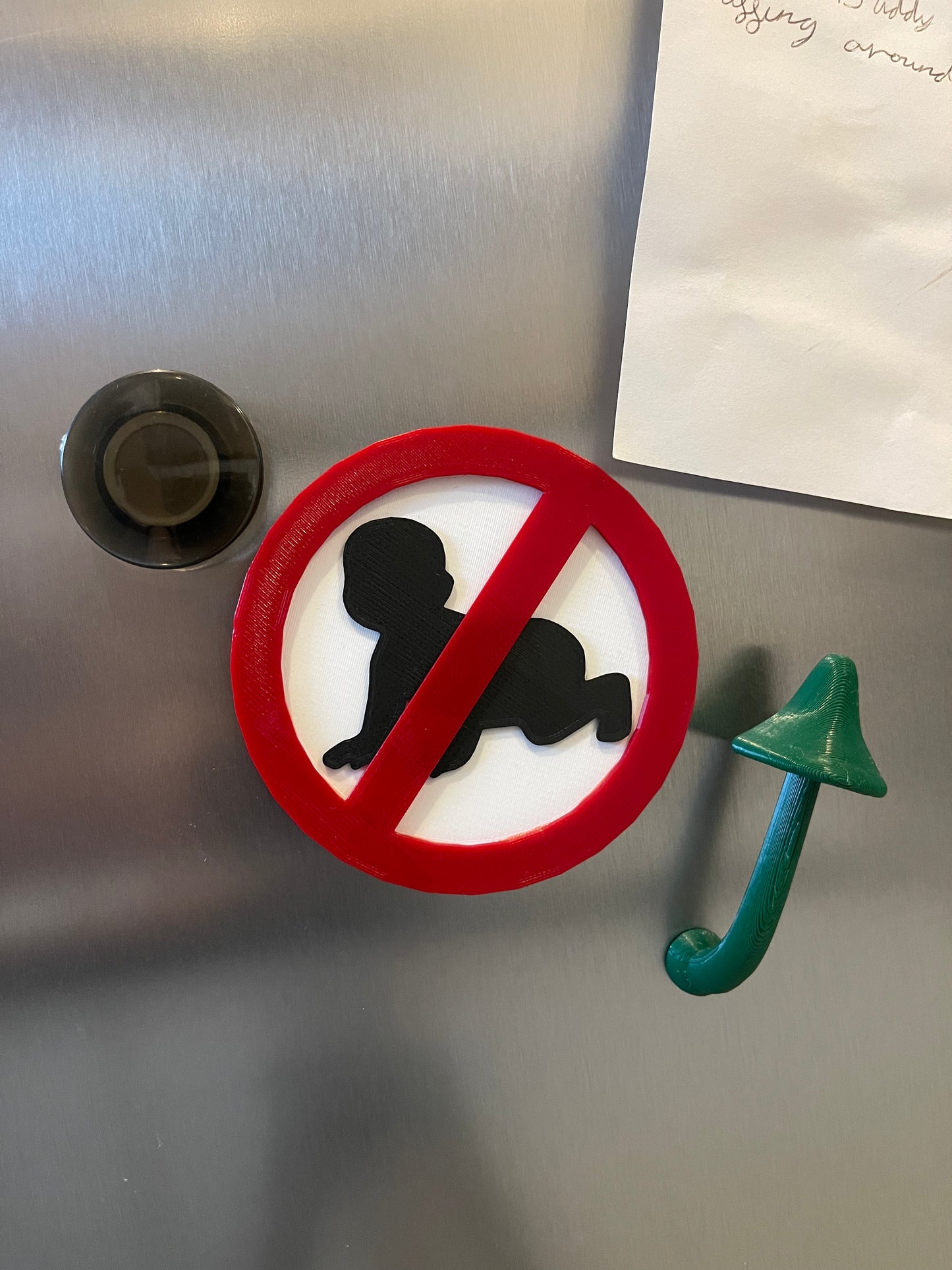 No Babies Prohibited Sign